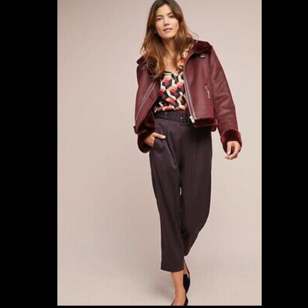 Anthropologie Taper Striped Pants